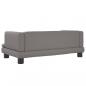 Preview: Hundebett Grau 80x45x30 cm Kunstleder