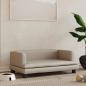 Preview: ARDEBO.de - Hundebett Cappuccino-Braun 80x45x30 cm Kunstleder