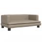 Preview: Hundebett Cappuccino-Braun 80x45x30 cm Kunstleder