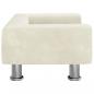 Preview: Hundebett Creme 50x40x26,5 cm Samt