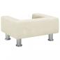 Preview: Hundebett Creme 50x40x26,5 cm Samt