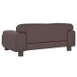Preview: Hundebett Braun 70x45x30 cm Kunstleder