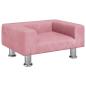 Preview: Hundebett Rosa 50x40x26,5 cm Samt