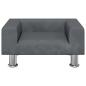 Preview: Hundebett Dunkelgrau 50x40x26,5 cm Samt