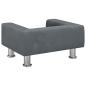 Preview: Hundebett Dunkelgrau 50x40x26,5 cm Samt