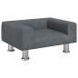 Preview: Hundebett Dunkelgrau 50x40x26,5 cm Samt