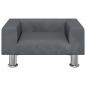Preview: Hundebett Dunkelgrau 50x40x26,5 cm Samt