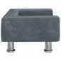 Preview: Hundebett Dunkelgrau 50x40x26,5 cm Samt