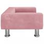 Preview: Hundebett Rosa 70x45x26,5 cm Samt