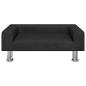 Preview: Hundebett Schwarz 70x45x26,5 cm Samt