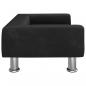 Preview: Hundebett Schwarz 70x45x26,5 cm Samt