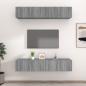 Preview: ARDEBO.de - TV-Schränke 4 Stk. Grau Sonoma 80x30x30 cm Holzwerkstoff