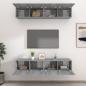 Preview: TV-Schränke 4 Stk. Grau Sonoma 80x30x30 cm Holzwerkstoff