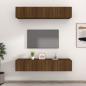 Preview: ARDEBO.de - TV-Schränke 4 Stk. Braun Eichen-Optik 80x30x30 cm Holzwerkstoff