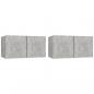 Preview: 4-tlg. TV-Schrank-Set Betongrau Holzwerkstoff
