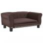 Preview: Hundebett Braun 70x45x30 cm Kunstleder