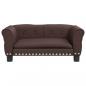 Preview: Hundebett Braun 70x45x30 cm Kunstleder