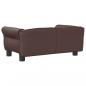 Preview: Hundebett Braun 70x45x30 cm Kunstleder