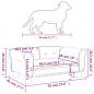 Preview: Hundebett Braun 70x45x30 cm Kunstleder