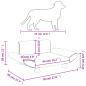 Preview: Hundebett Grau 70x45x28 cm Kunstleder