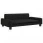 Preview: Hundebett Schwarz 90x53x30 cm Kunstleder