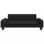 Preview: Hundebett Schwarz 90x53x30 cm Kunstleder