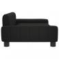Preview: Hundebett Schwarz 90x53x30 cm Kunstleder