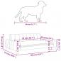 Preview: Hundebett Schwarz 90x53x30 cm Kunstleder