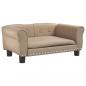 Preview: Hundebett Cappuccino-Braun 70x45x30 cm Kunstleder