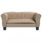 Preview: Hundebett Cappuccino-Braun 70x45x30 cm Kunstleder