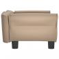 Preview: Hundebett Cappuccino-Braun 70x45x30 cm Kunstleder