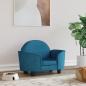 Preview: ARDEBO.de - Hundebett Blau 66x40x45 cm Samt