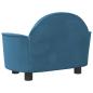 Preview: Hundebett Blau 66x40x45 cm Samt