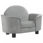 Preview: Hundebett Hellgrau 66x40x45 cm Samt
