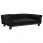 Preview: Hundebett Schwarz 95x55x30 cm Kunstleder