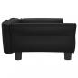 Preview: Hundebett Schwarz 95x55x30 cm Kunstleder