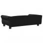 Preview: Hundebett Schwarz 95x55x30 cm Kunstleder