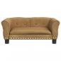 Preview: Hundebett Braun 70x45x30 cm Samt