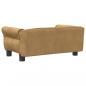Preview: Hundebett Braun 70x45x30 cm Samt