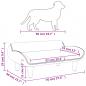 Preview: Hundebett Dunkelgrau 70x40x24 cm Stoff