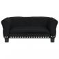 Preview: Hundebett Schwarz 70x45x30 cm Samt
