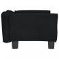 Preview: Hundebett Schwarz 70x45x30 cm Samt