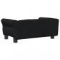 Preview: Hundebett Schwarz 70x45x30 cm Samt