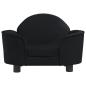 Preview: Hundebett Schwarz 66x40x45 cm Samt