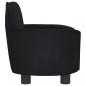 Preview: Hundebett Schwarz 66x40x45 cm Samt