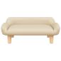 Preview: Hundebett Creme 70x40x24 cm Stoff