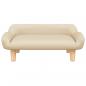 Preview: Hundebett Creme 70x40x24 cm Stoff