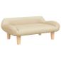Preview: Hundebett Creme 70x40x24 cm Stoff
