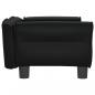 Preview: Hundebett Schwarz 70x45x30 cm Kunstleder