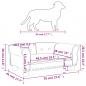 Preview: Hundebett Schwarz 70x45x30 cm Kunstleder